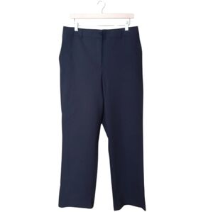 Nicole Miller NY Women's Dress Pants Trousers High Rise Wide Leg Black Size 12